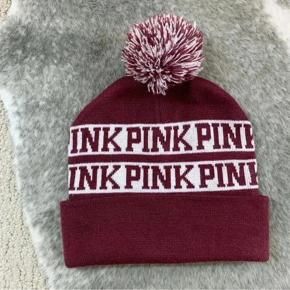 VS PINK Pom Pom Beanie - Picture 2 of 8